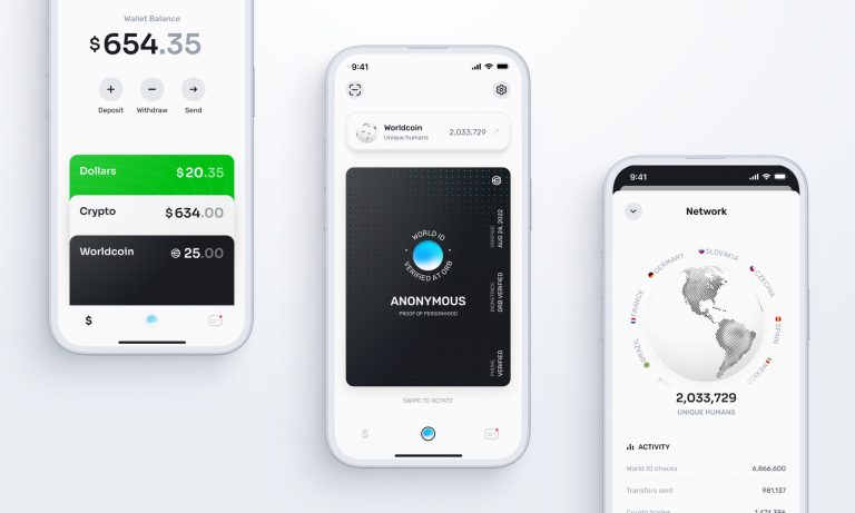 Worldcoin app crypto network